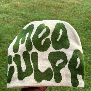 Green and Cream Graphic Beanie
Available all colors check my closets